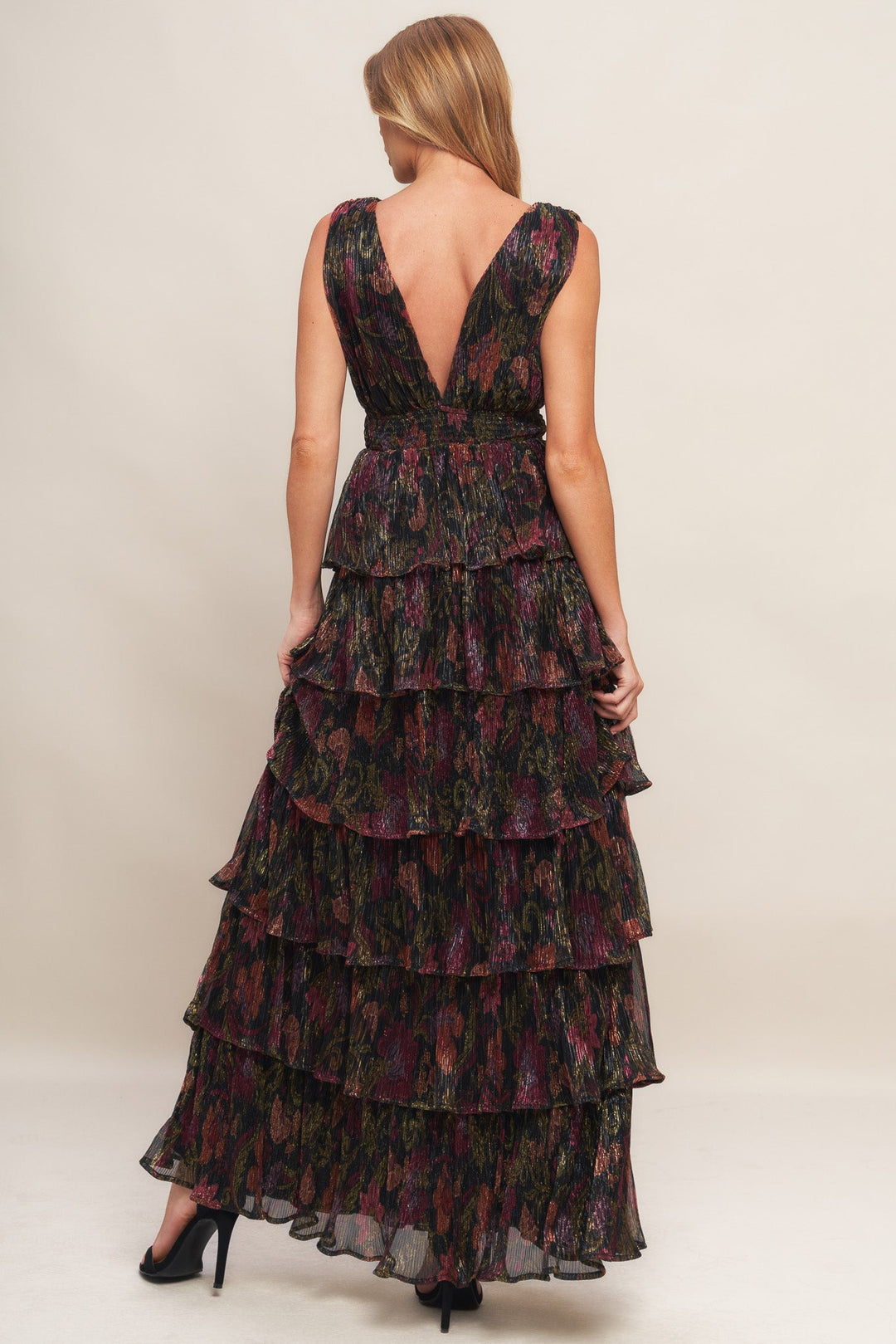 DARK ROMANCE WOVEN MAXI DRESS