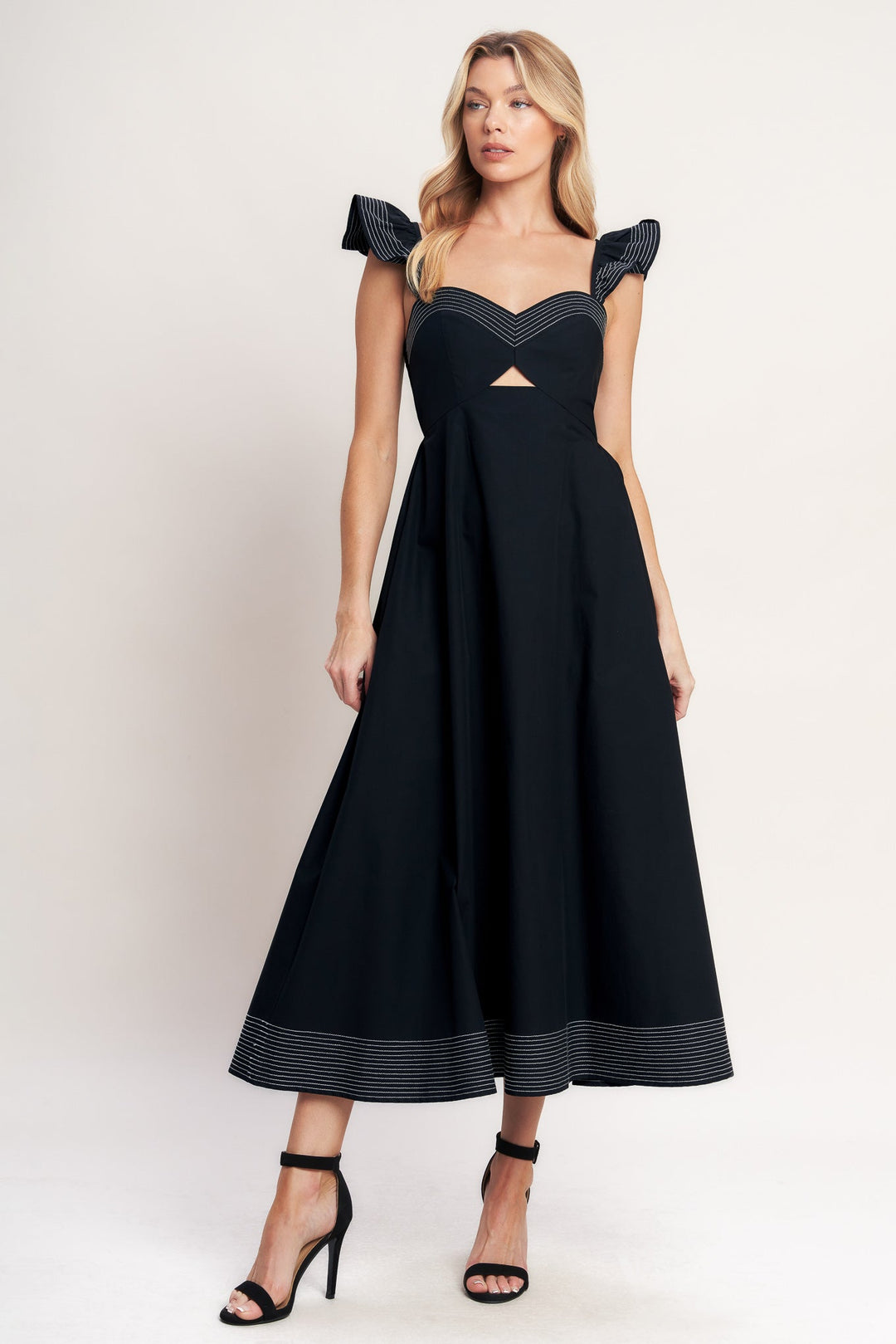 BEAUTIFULLY UNEXPECTED WOVEN MIDI DRESS