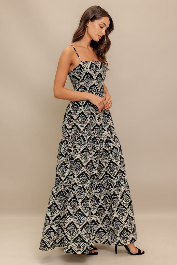 HAZELWOOD GARDEN WOVEN MAXI DRESS