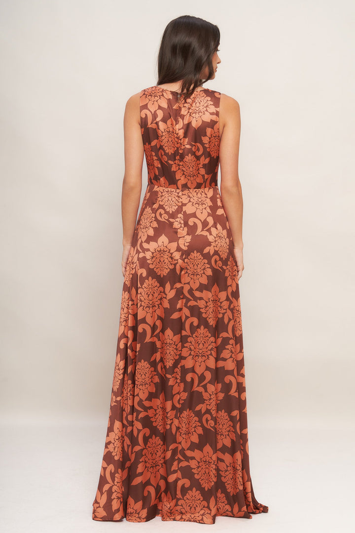 AURORA FLEUR WOVEN MAXI DRESS