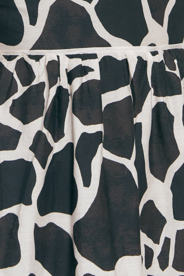 URBAN WILD WOVEN MIDI DRESS