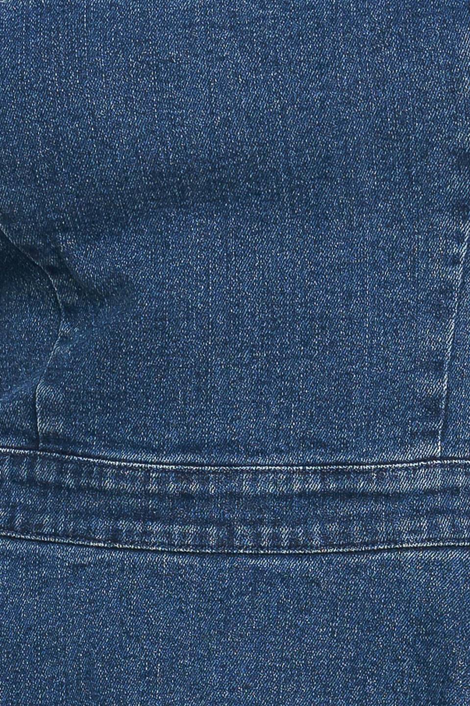 FUNCTIONAL SEAMING DENIM MINI DRESS