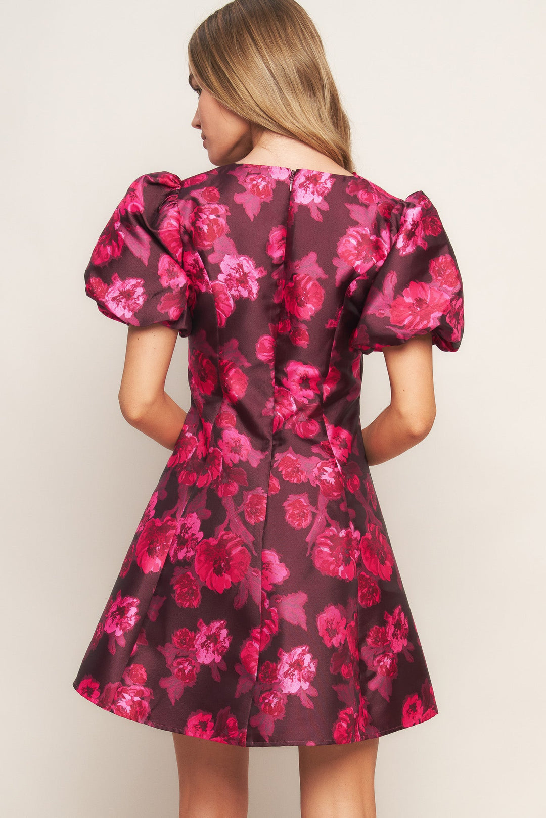 BLOOM RHAPSODY WOVEN MINI DRESS