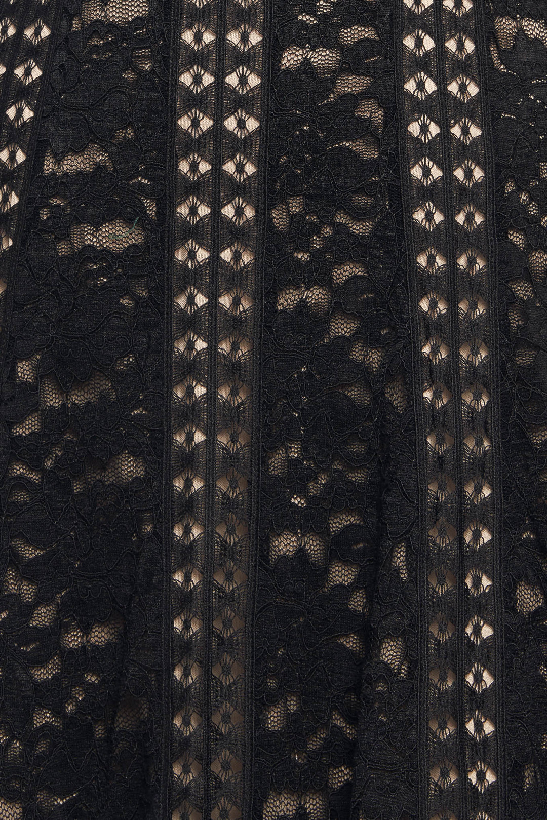 ROMANTIC NOIR NIGHTS WOVEN LACE MIDI DRESS