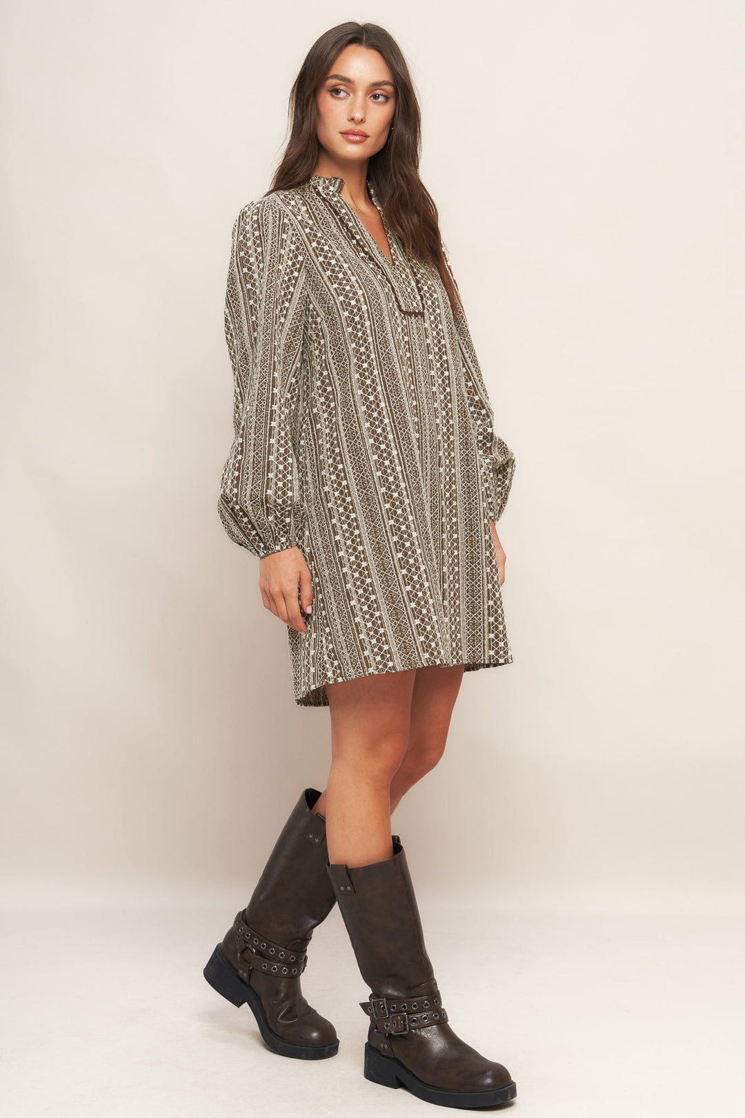 DESERT DUST WOVEN MINI DRESS