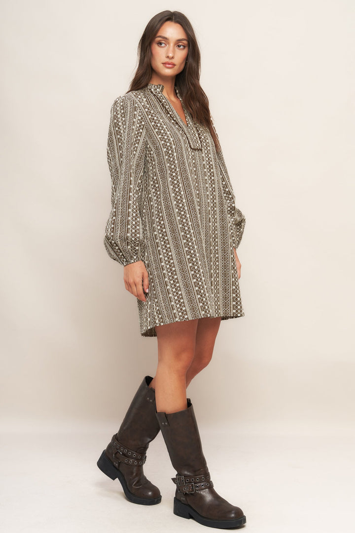 DESERT DUST WOVEN MINI DRESS
