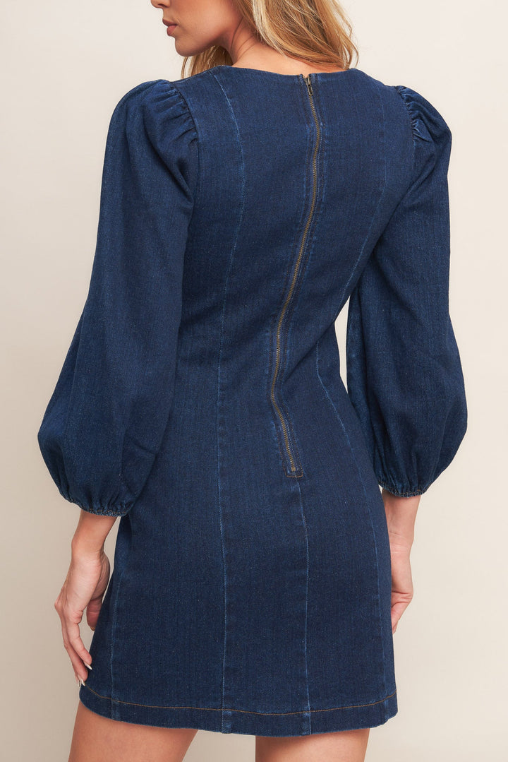 TIMELESS DENIM MINI DRESS