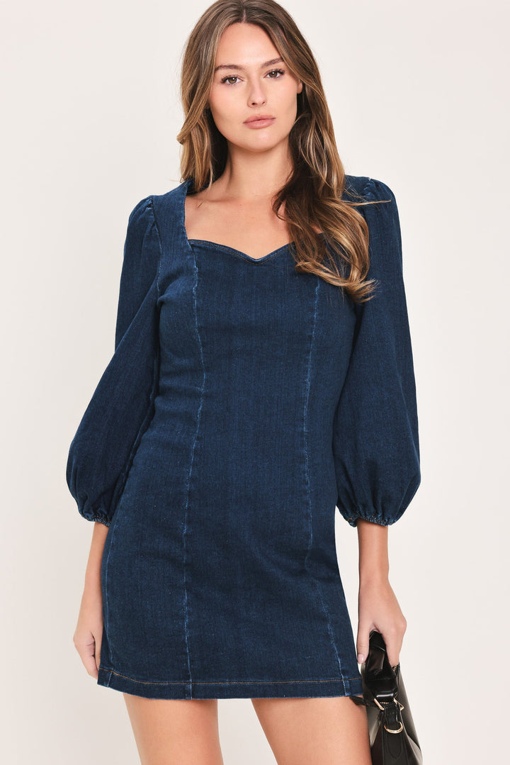 TIMELESS DENIM MINI DRESS