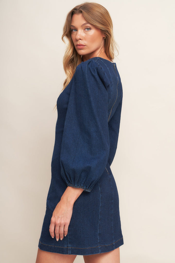 TIMELESS DENIM MINI DRESS