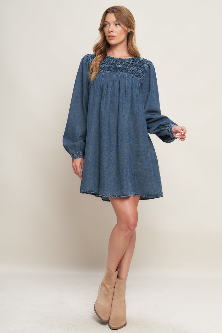 WEEKEND DENIM ICON MINI DRESS