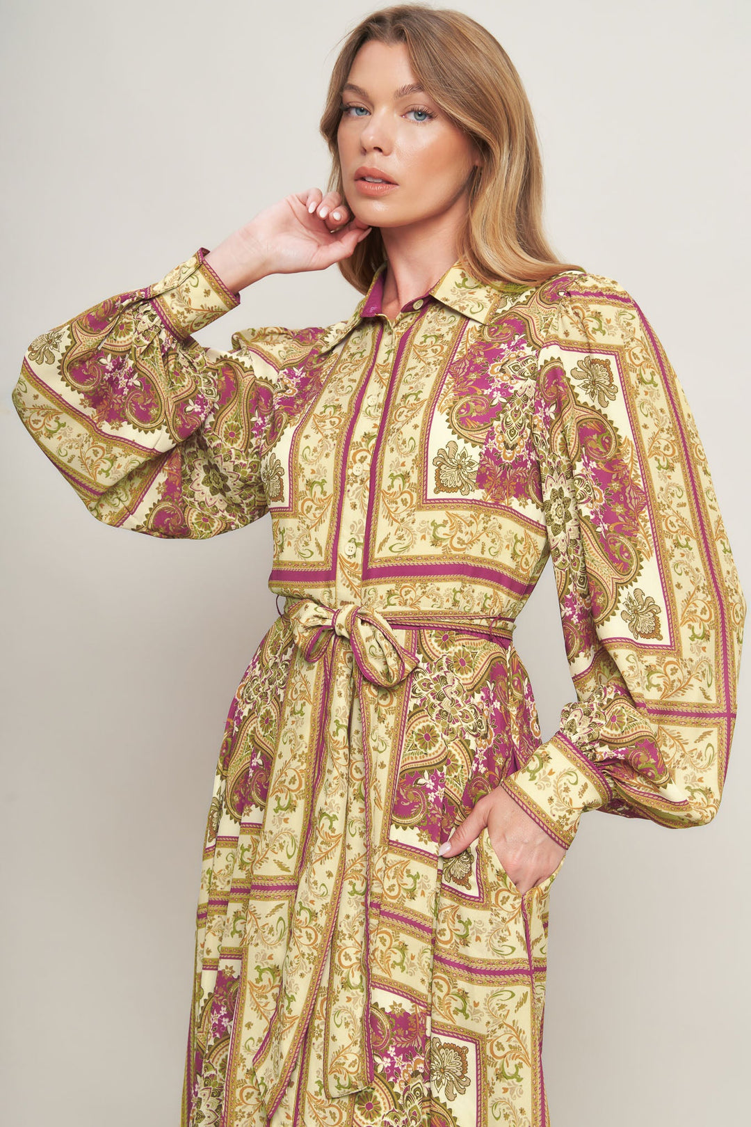 ROYAL BOHO ENERGY WOVEN MAXI DRESS