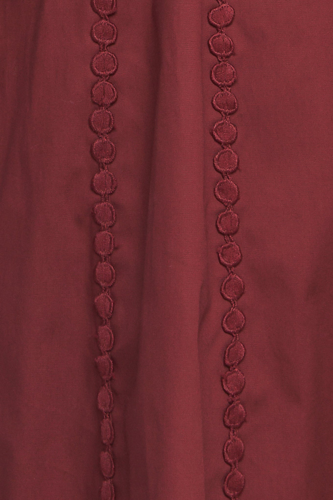 MODERN FEMME BURGUNDY WOVEN MIDI DRESS