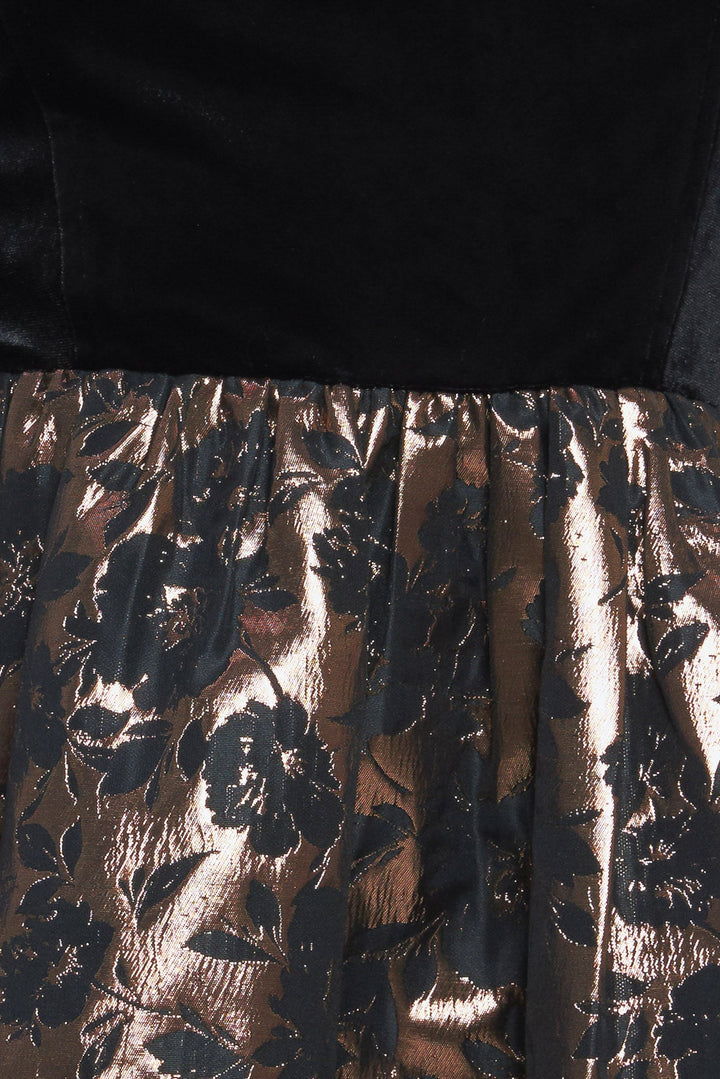 CELEBRATION NIGHT VELVET WOVEN MINI DRESS