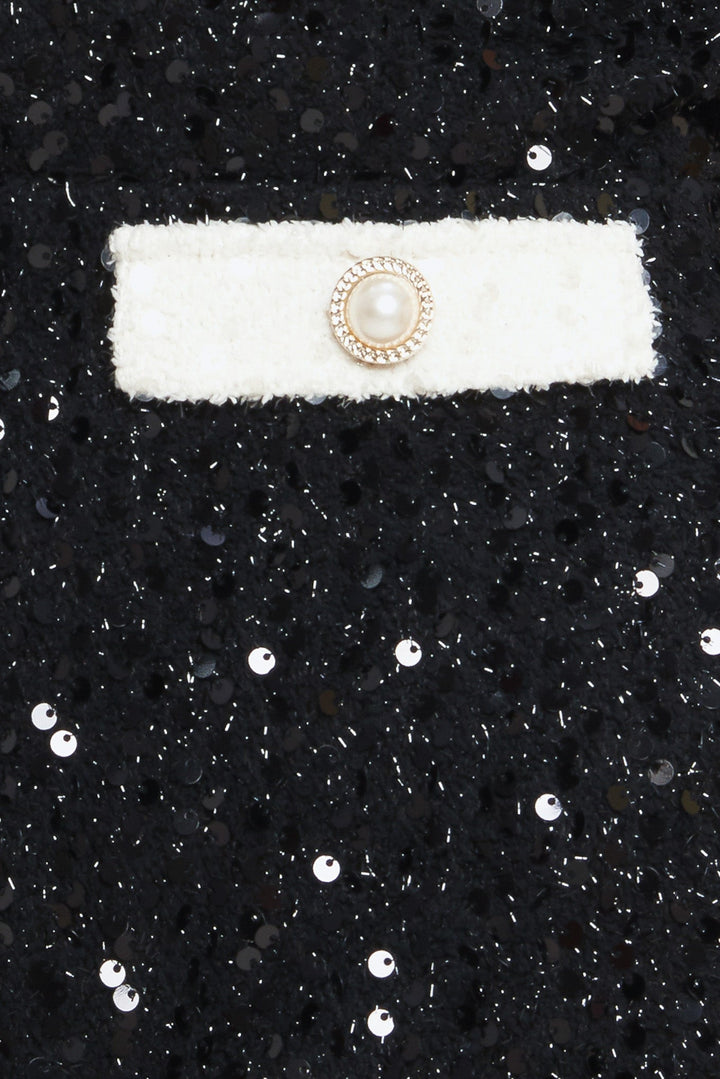 MIDNIGHT GLAM SEQUIN MINI DRESS