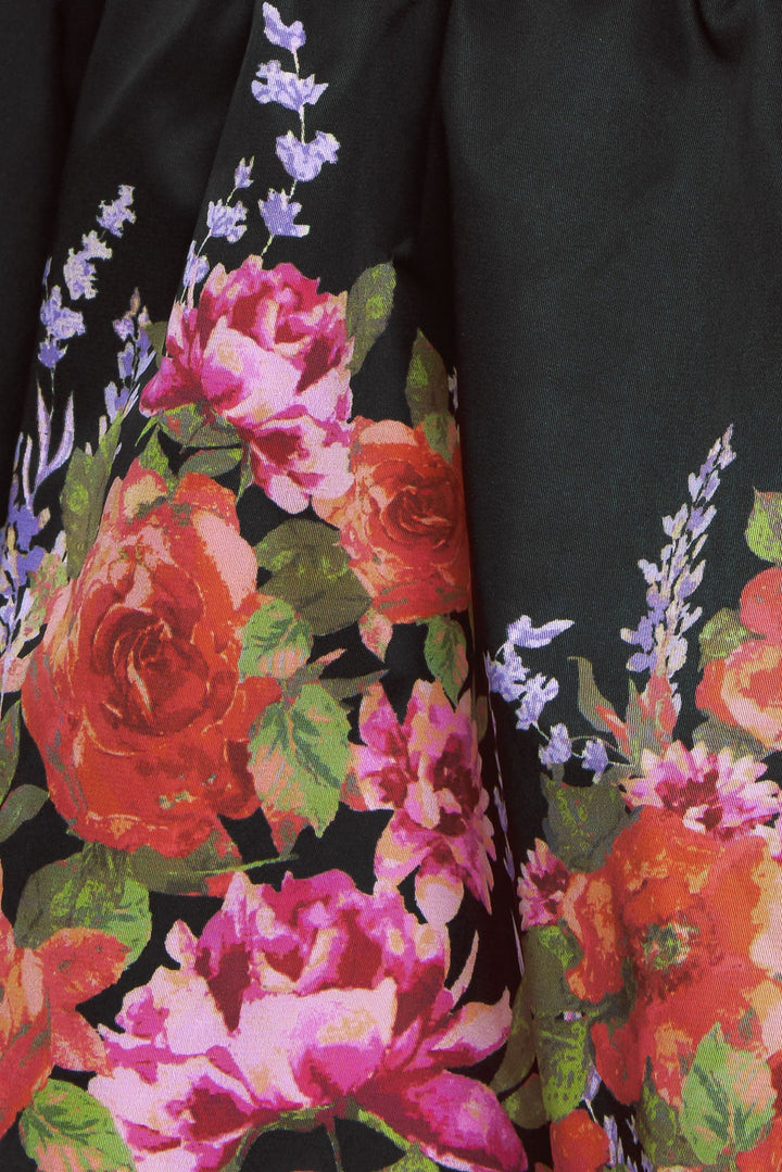 THE BOTANICAL BALLGOWN WOVEN MIDI DRESS