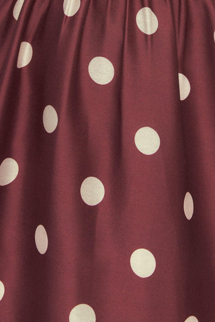 MARASCHINO CHIC WOVEN MIDI DRESS