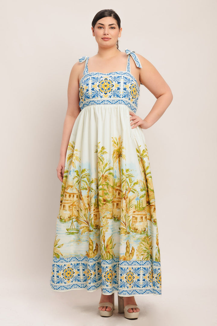 POSTCARD PERFECT WOVEN MAXI DRESS