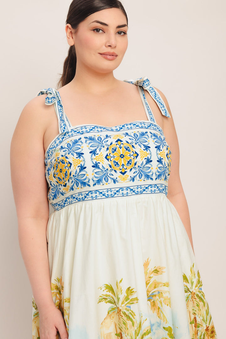 POSTCARD PERFECT WOVEN MAXI DRESS