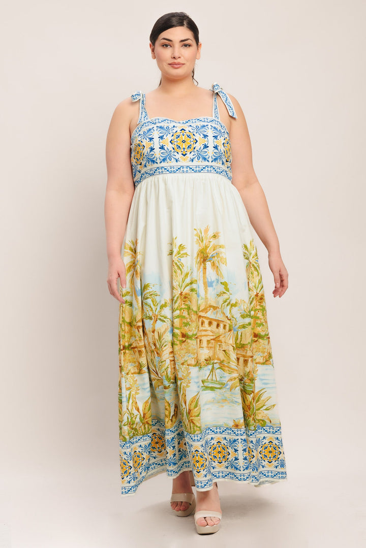 POSTCARD PERFECT WOVEN MAXI DRESS