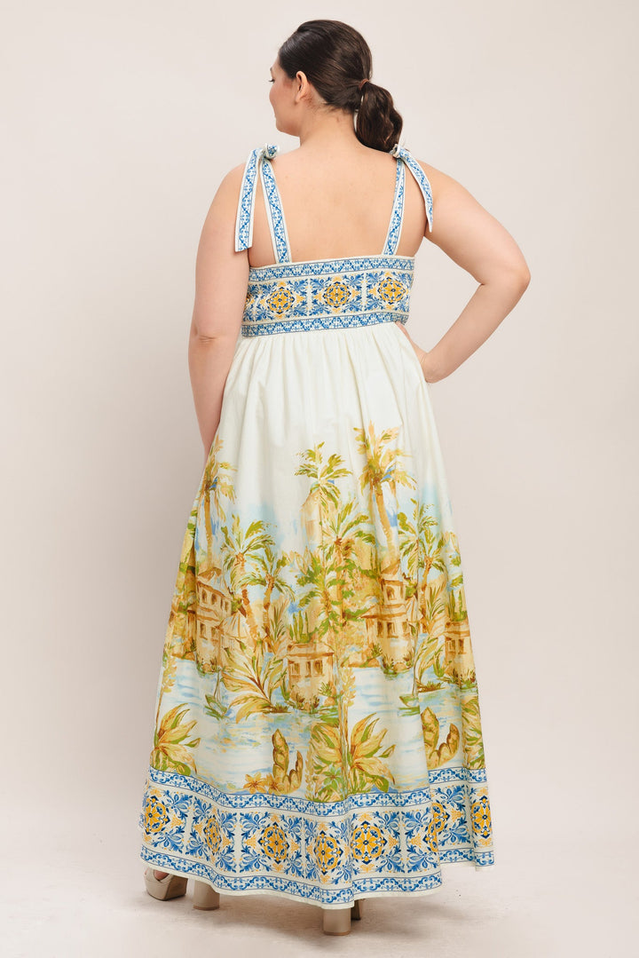 POSTCARD PERFECT WOVEN MAXI DRESS