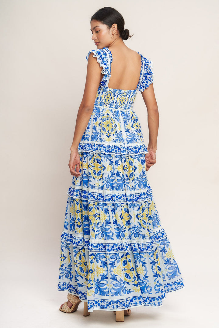 SALTY AIR SWEETHEART WOVEN MAXI DRESS