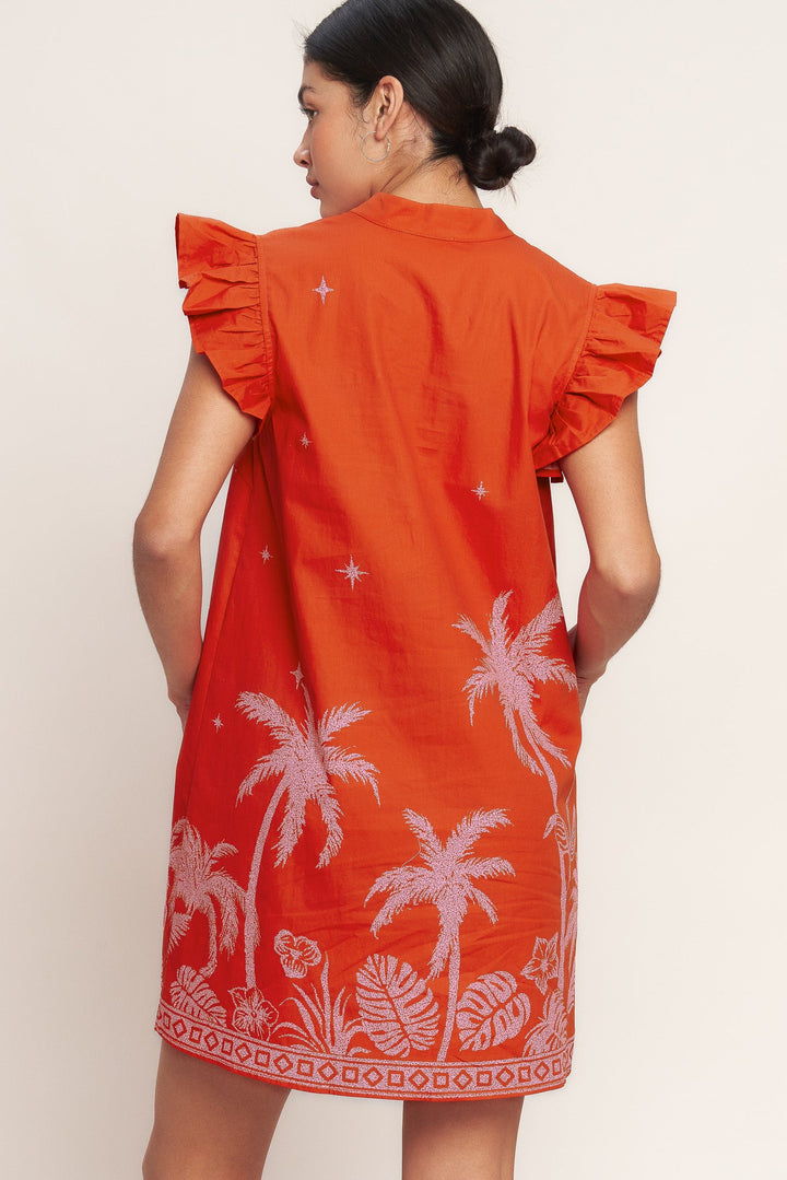 ISLAND STATE OF MIND WOVEN MINI DRESS