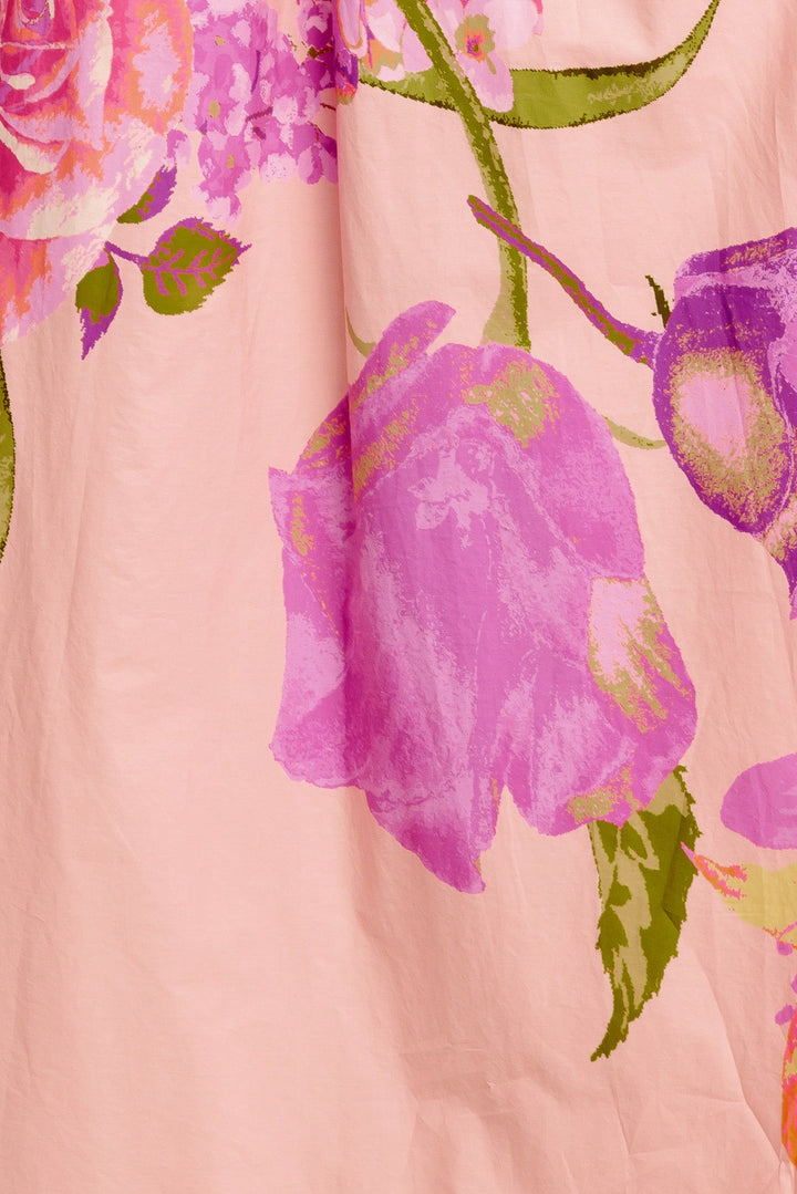 ROSE SERENADE WOVEN MAXI DRESS