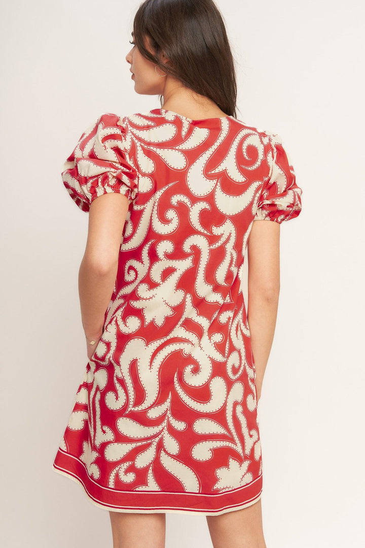 STRAIGHT &amp; STRONG WOVEN MINI DRESS