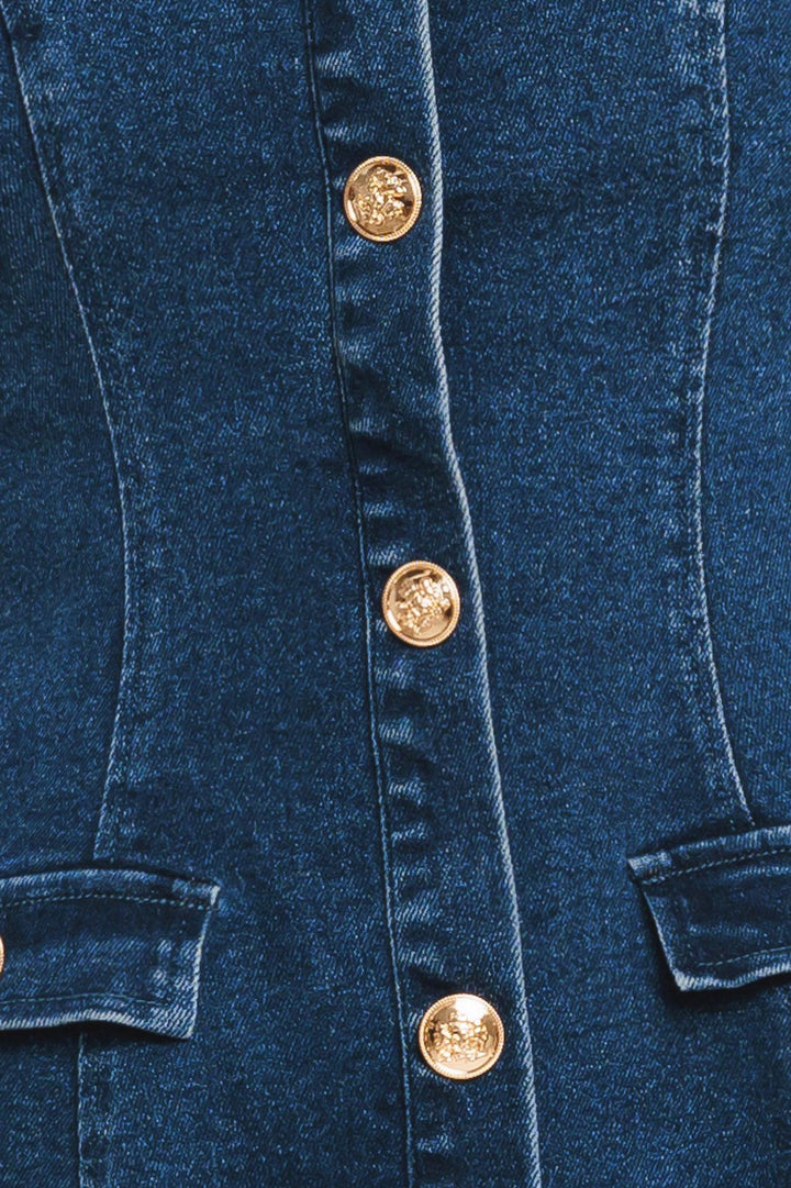 URBAN POLISH DENIM MINI DRESS