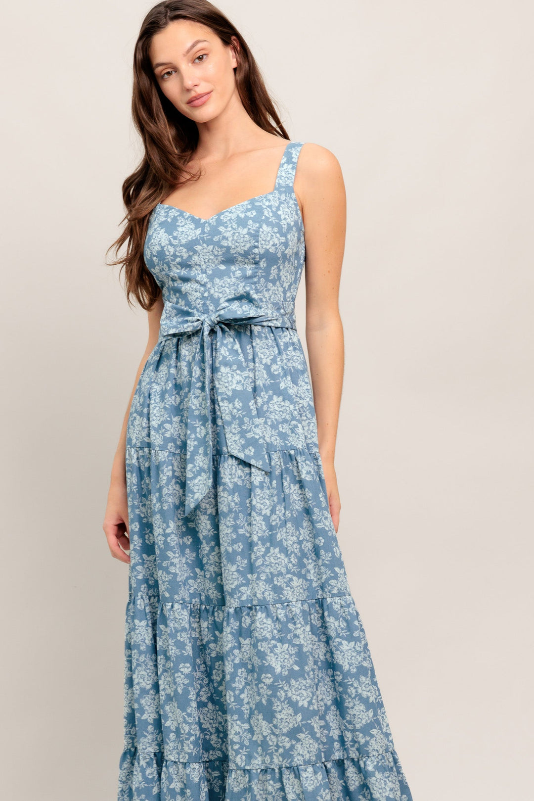 MODERN PRAIRIE BLOOM WOVEN MAXI DRESS