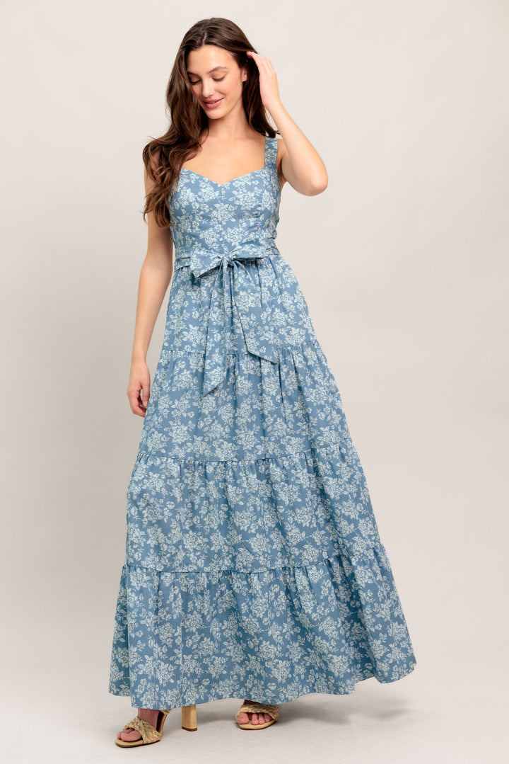 MODERN PRAIRIE BLOOM WOVEN MAXI DRESS