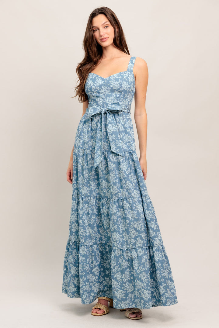 MODERN PRAIRIE BLOOM WOVEN MAXI DRESS