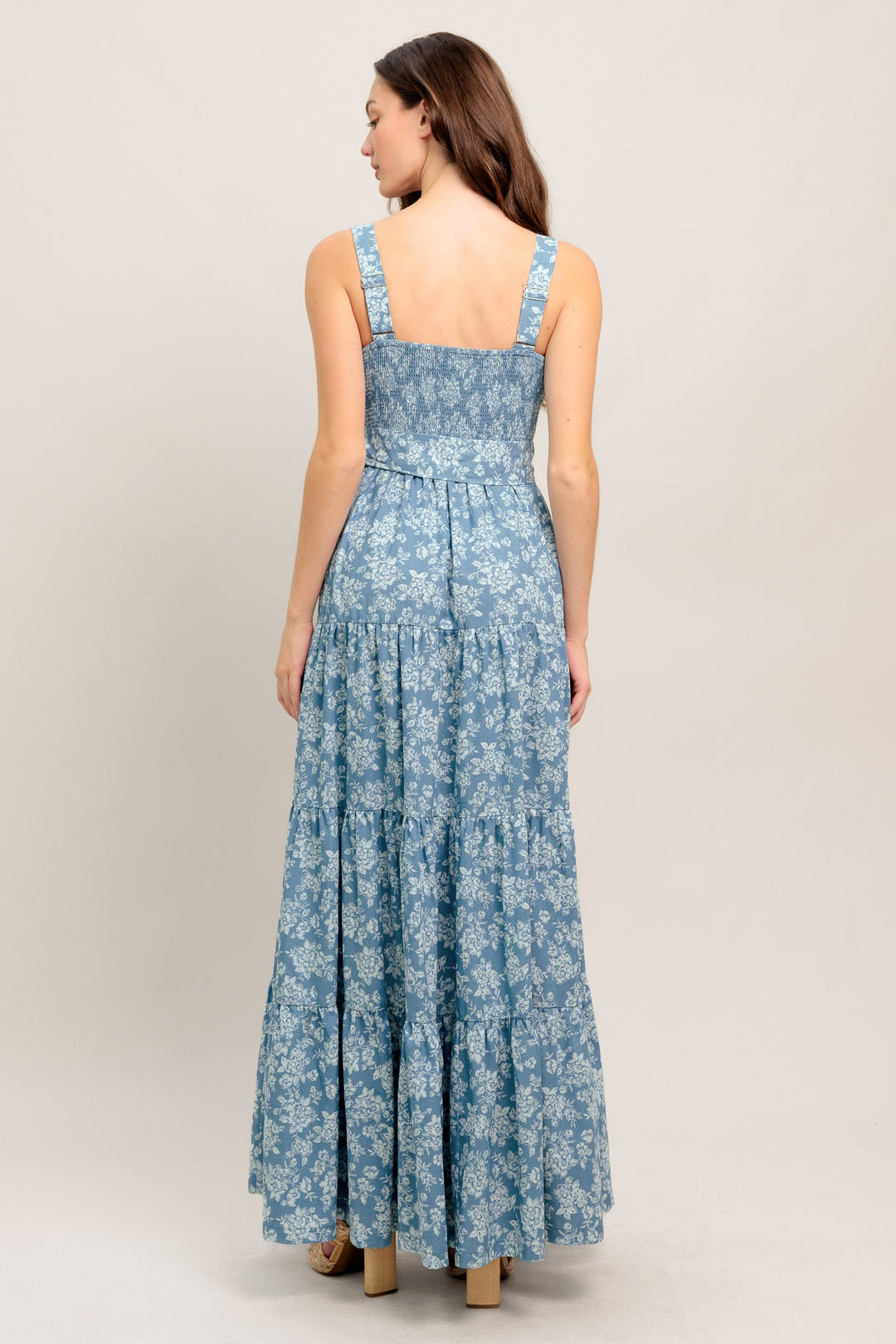 MODERN PRAIRIE BLOOM WOVEN MAXI DRESS