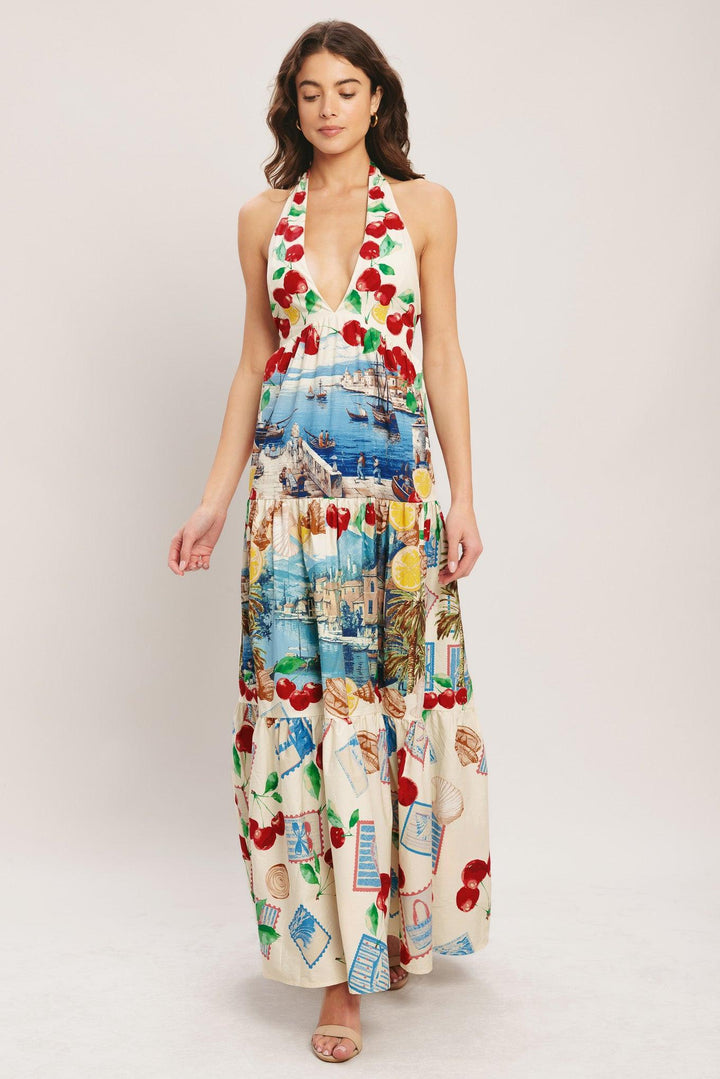 ITALIAN RIVIERA DREAM WOVEN MAXI DRESS