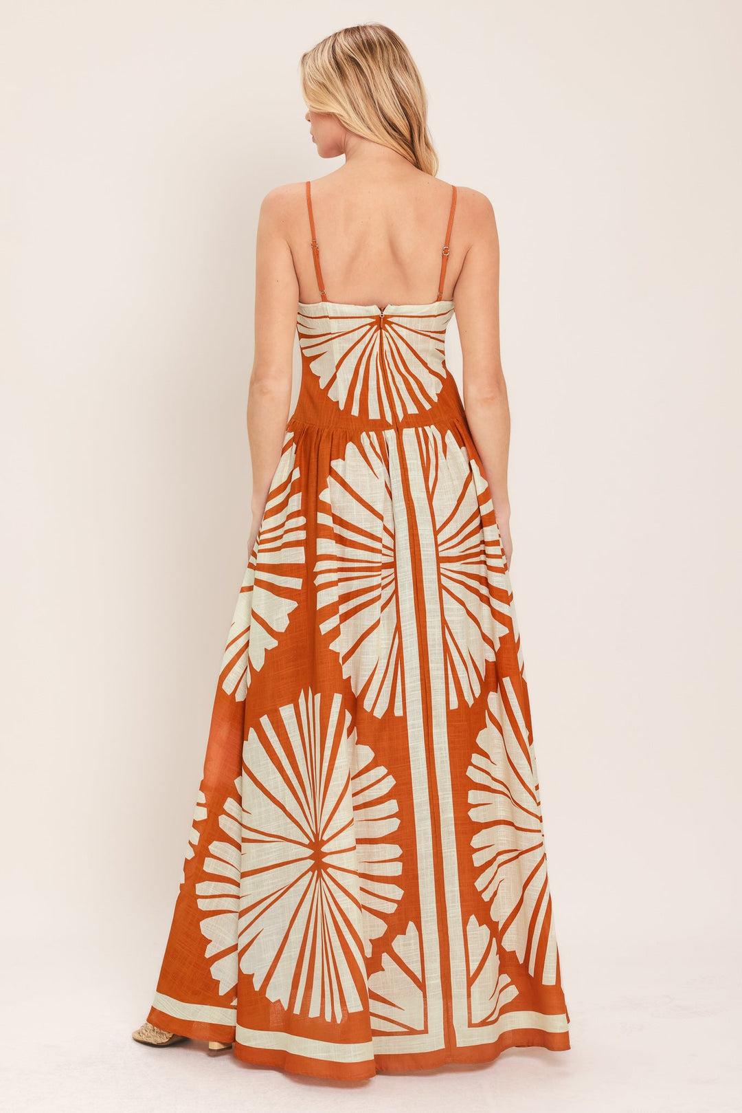 SAFFRON SHORES WOVEN MAXI DRESS
