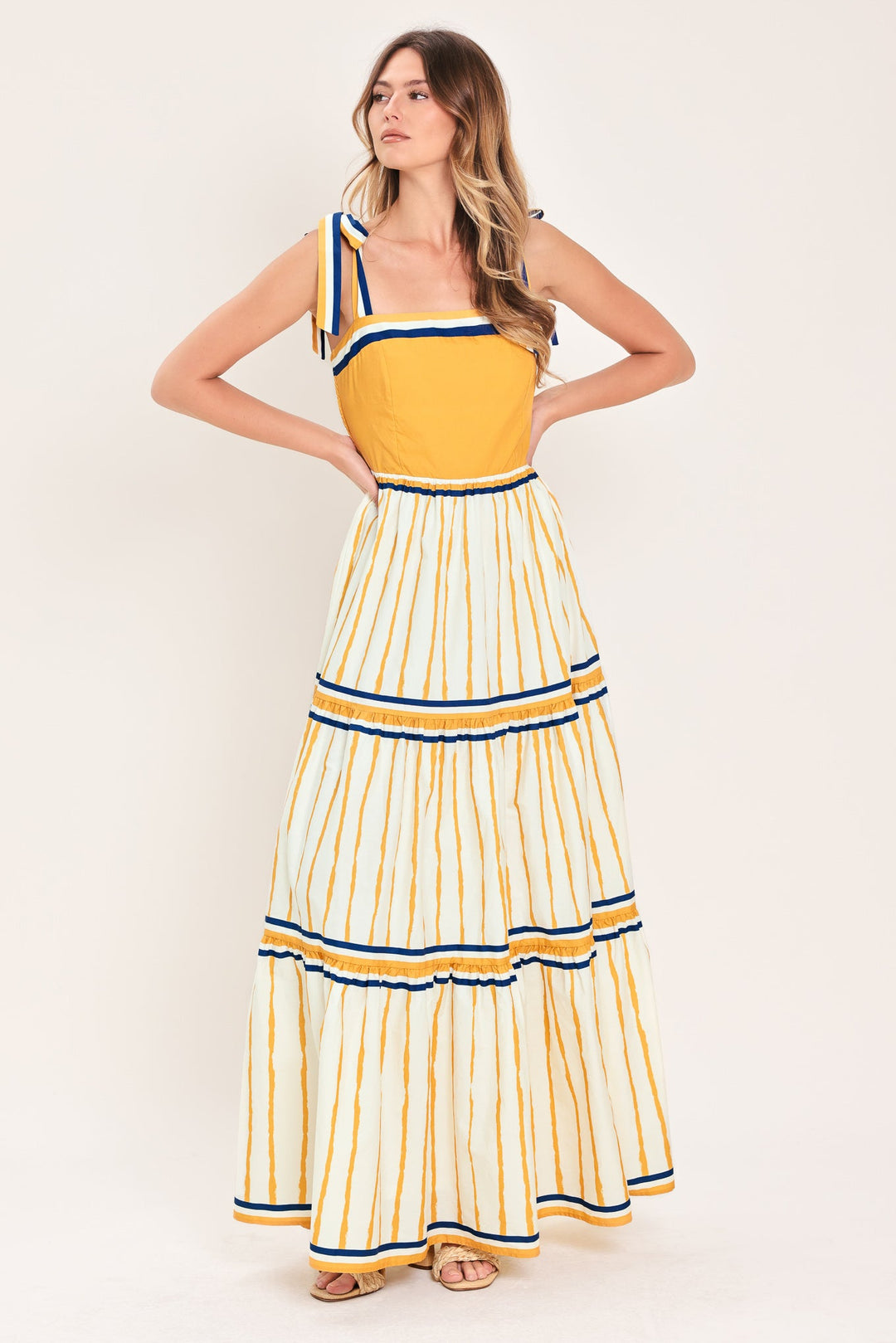 AMALFI SUNKISSED WOVEN MAXI DRESS