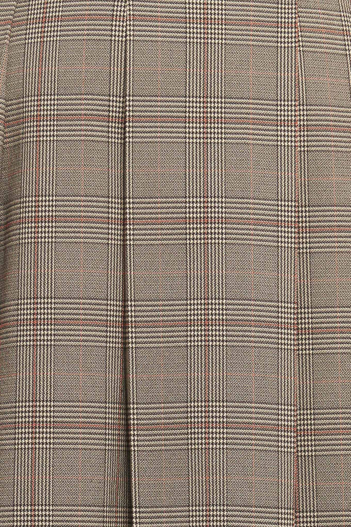 BRITISH TRACE WOVEN MIDI SKIRT