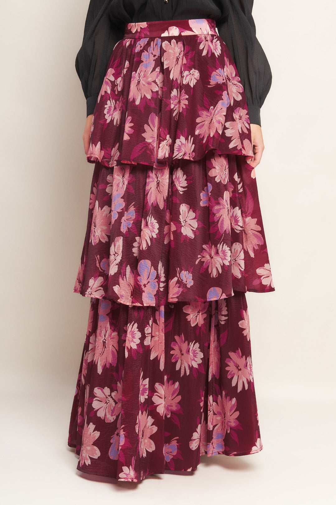 GARDEN ROMANCE WOVEN MAXI SKIRT