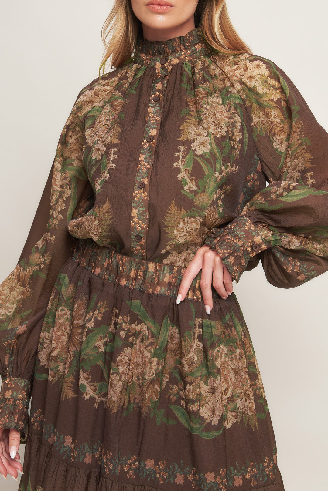 CELEBRITY MOMENT WOVEN MAXI SKIRT