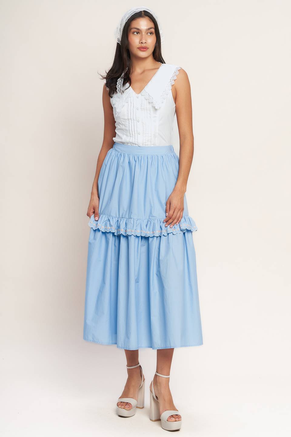 YOU’RE GOING TO LOVE WOVEN MIDI SKIRT