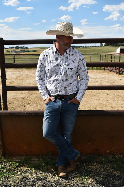 Ranch Life Unisex Western Button Up Shirt