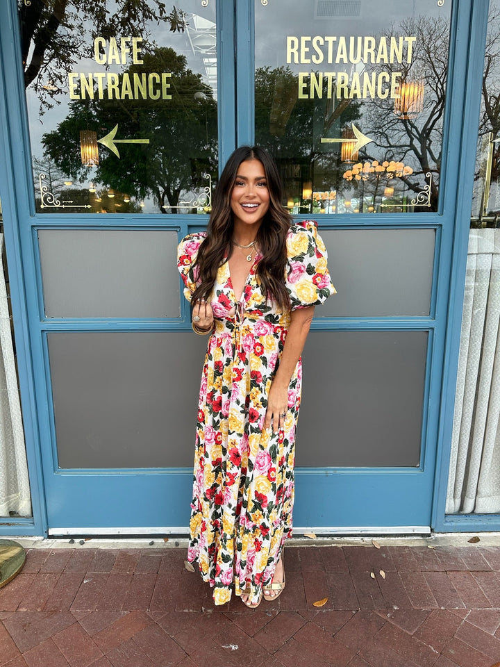 Miranda Puff Sleeve Maxi Dress - Vanity