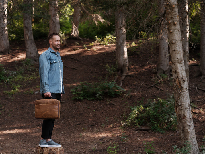 Leather CPAP Travel Bag