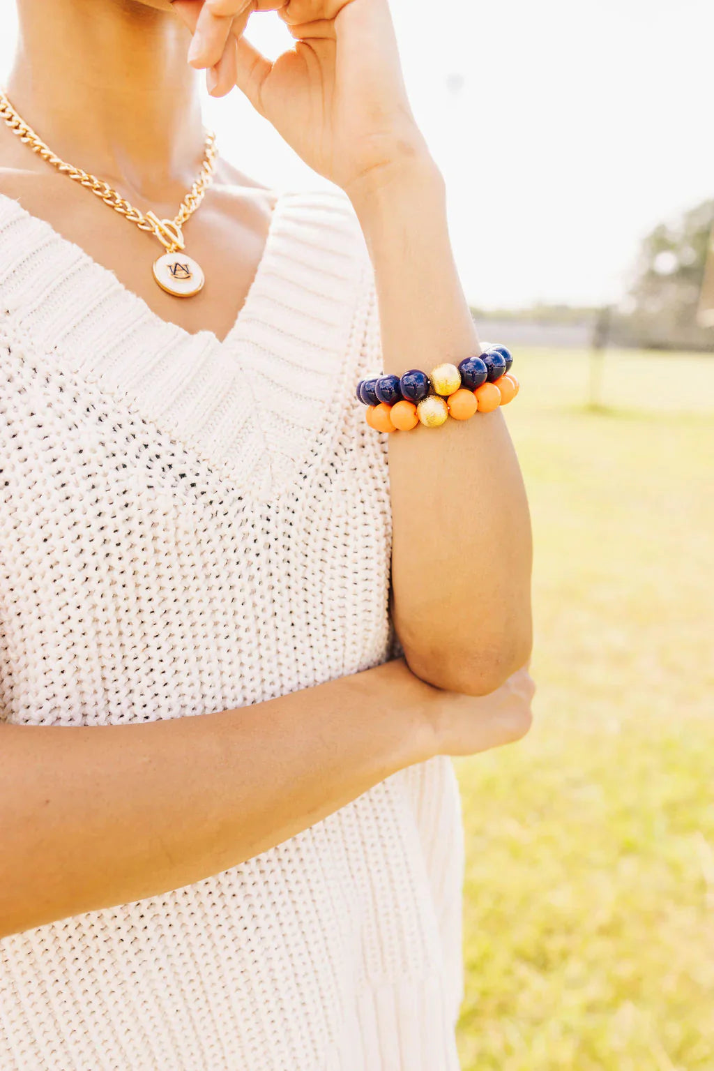 BRIANNA CANNON | Navy Beaded Bracelet