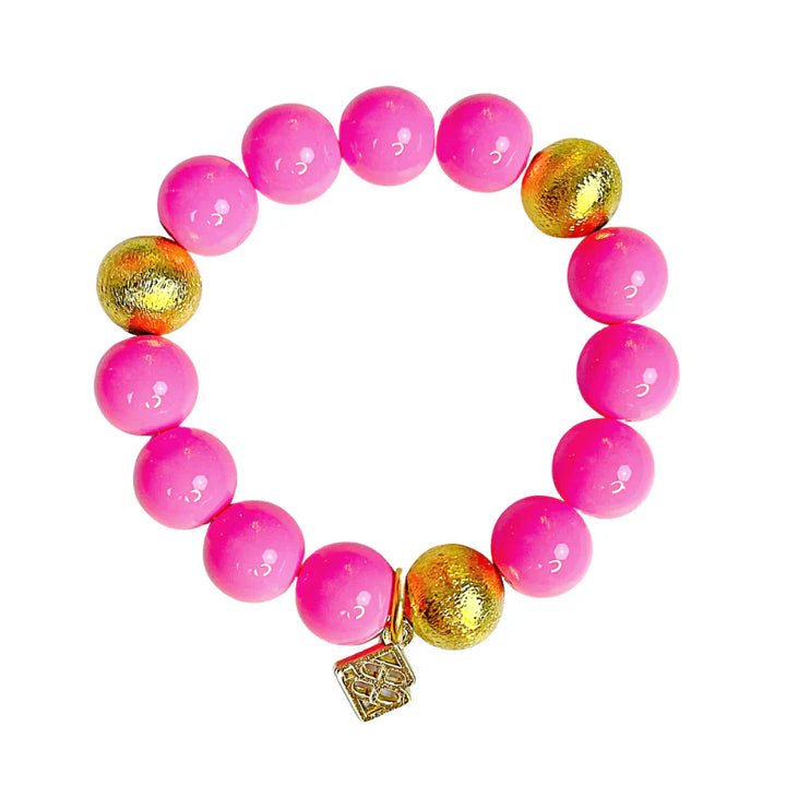 BRIANNA CANNON | Pink Beaded Bracelet