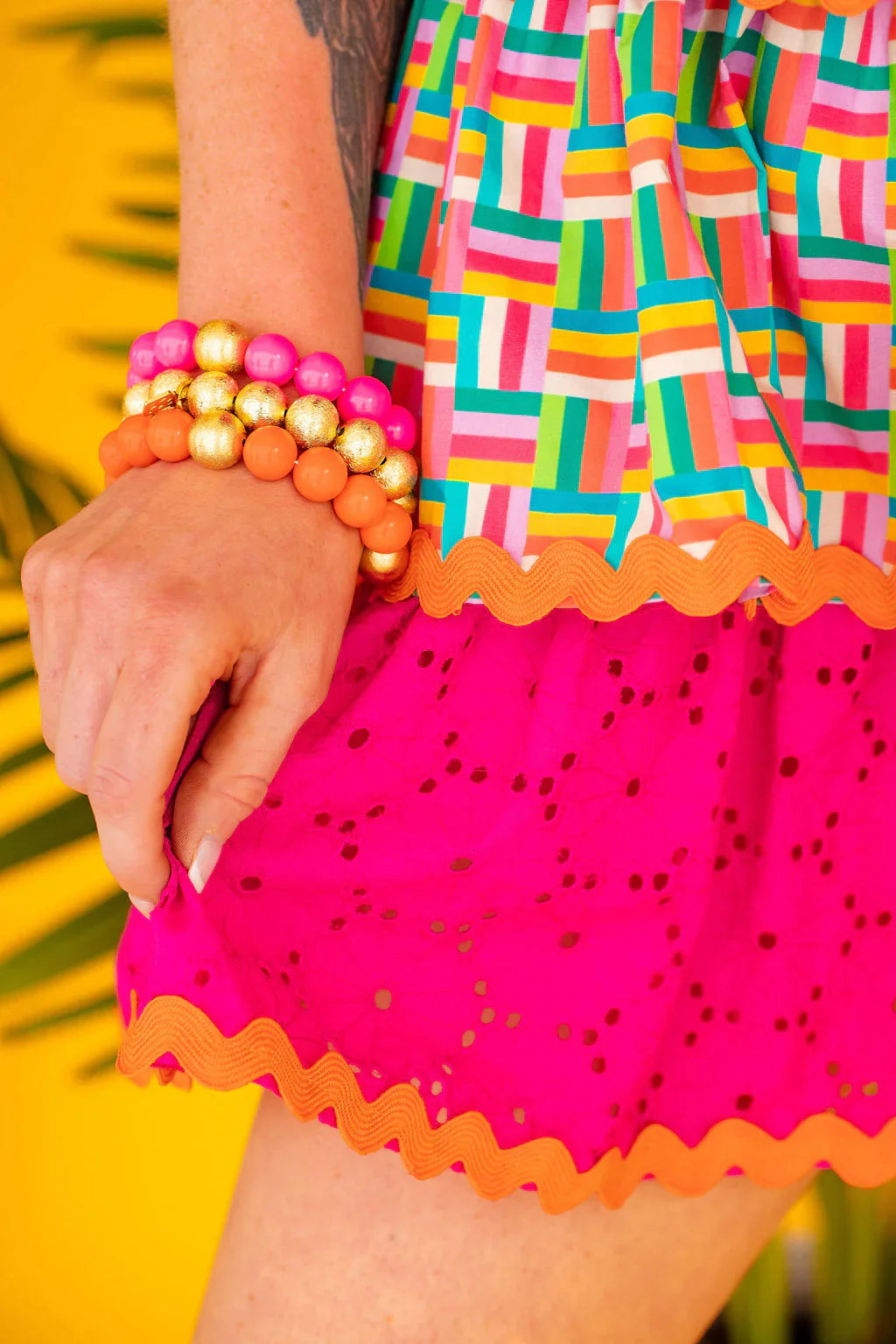 BRIANNA CANNON | Pink Beaded Bracelet