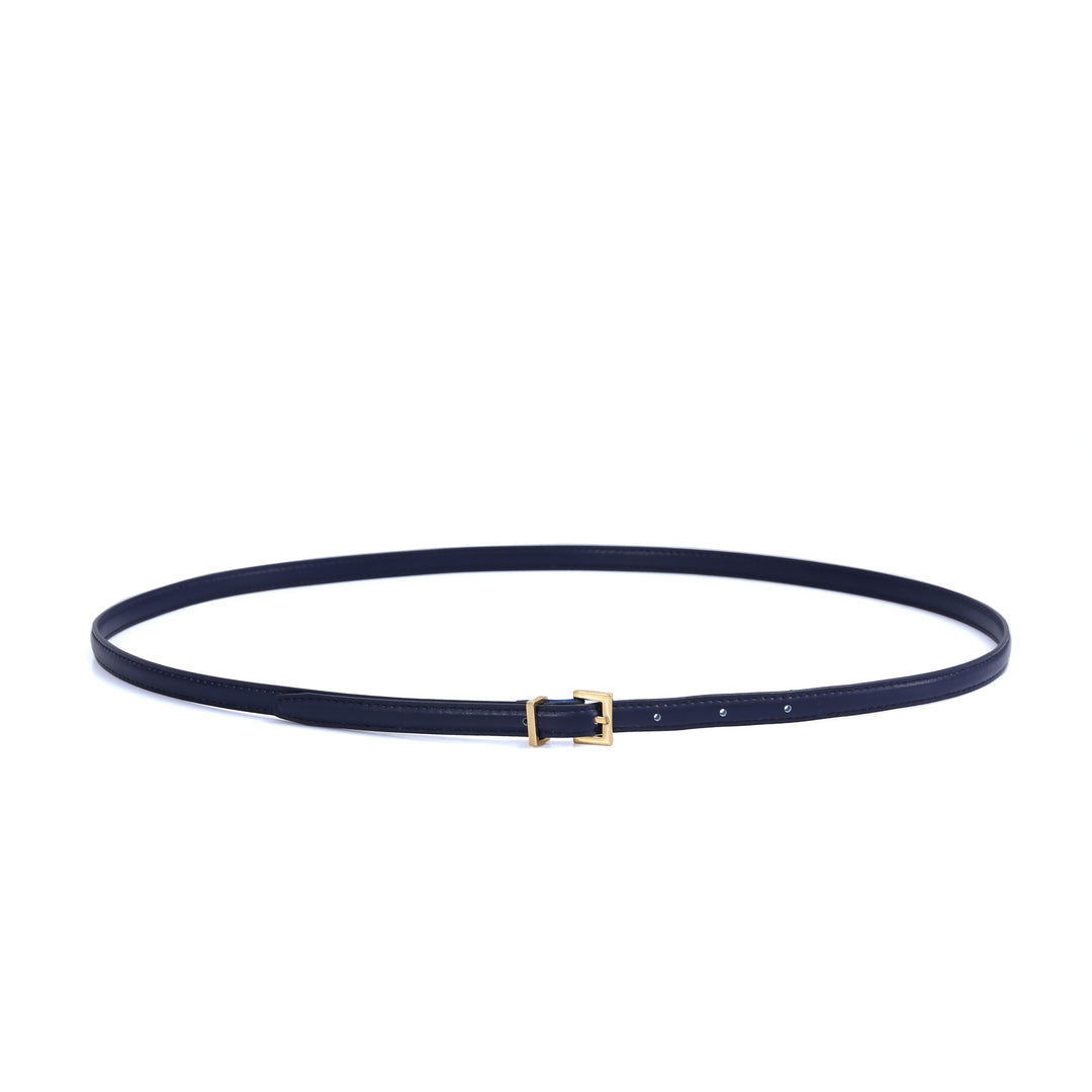 Skinny Belt - Gold Buckle