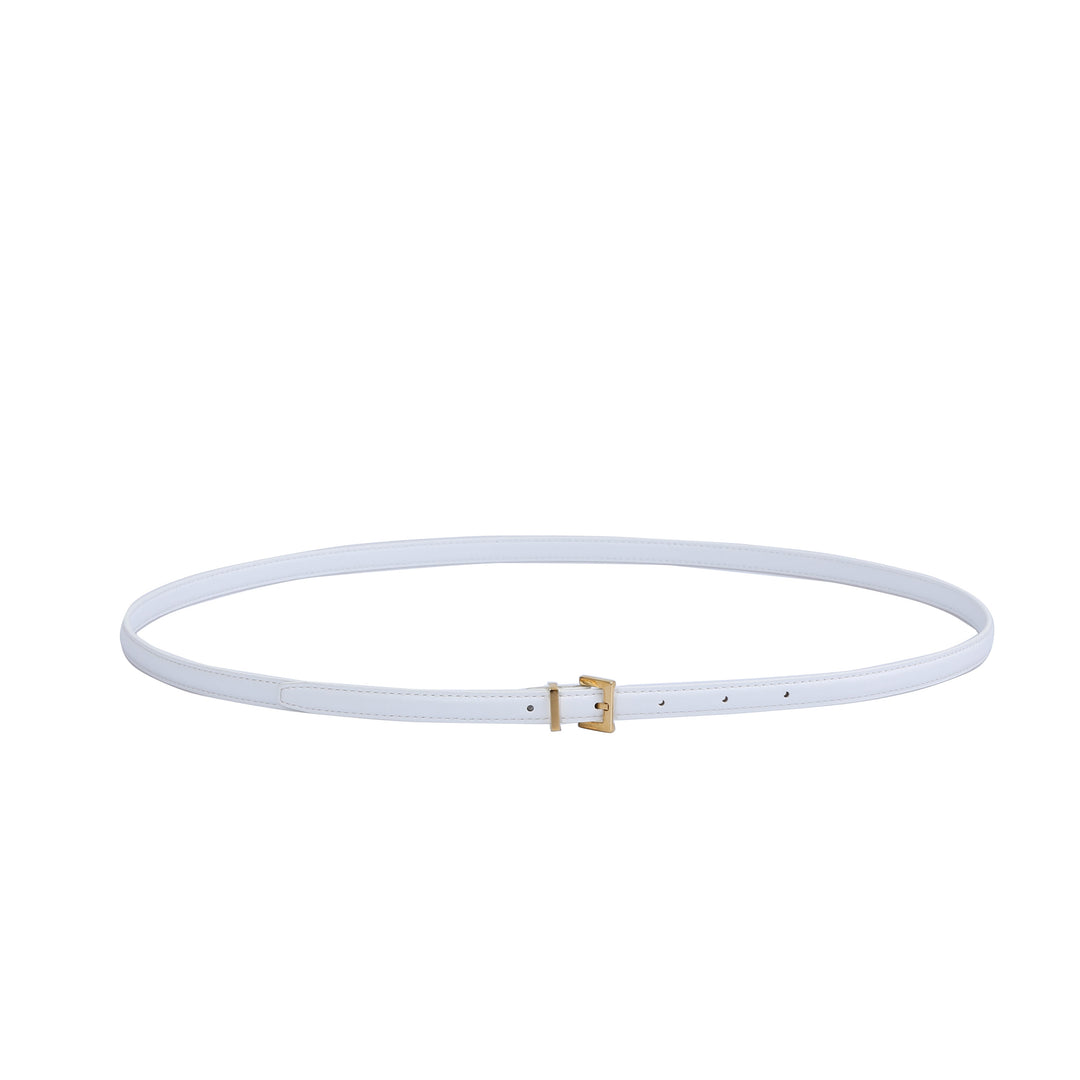 Skinny Belt - Gold Buckle