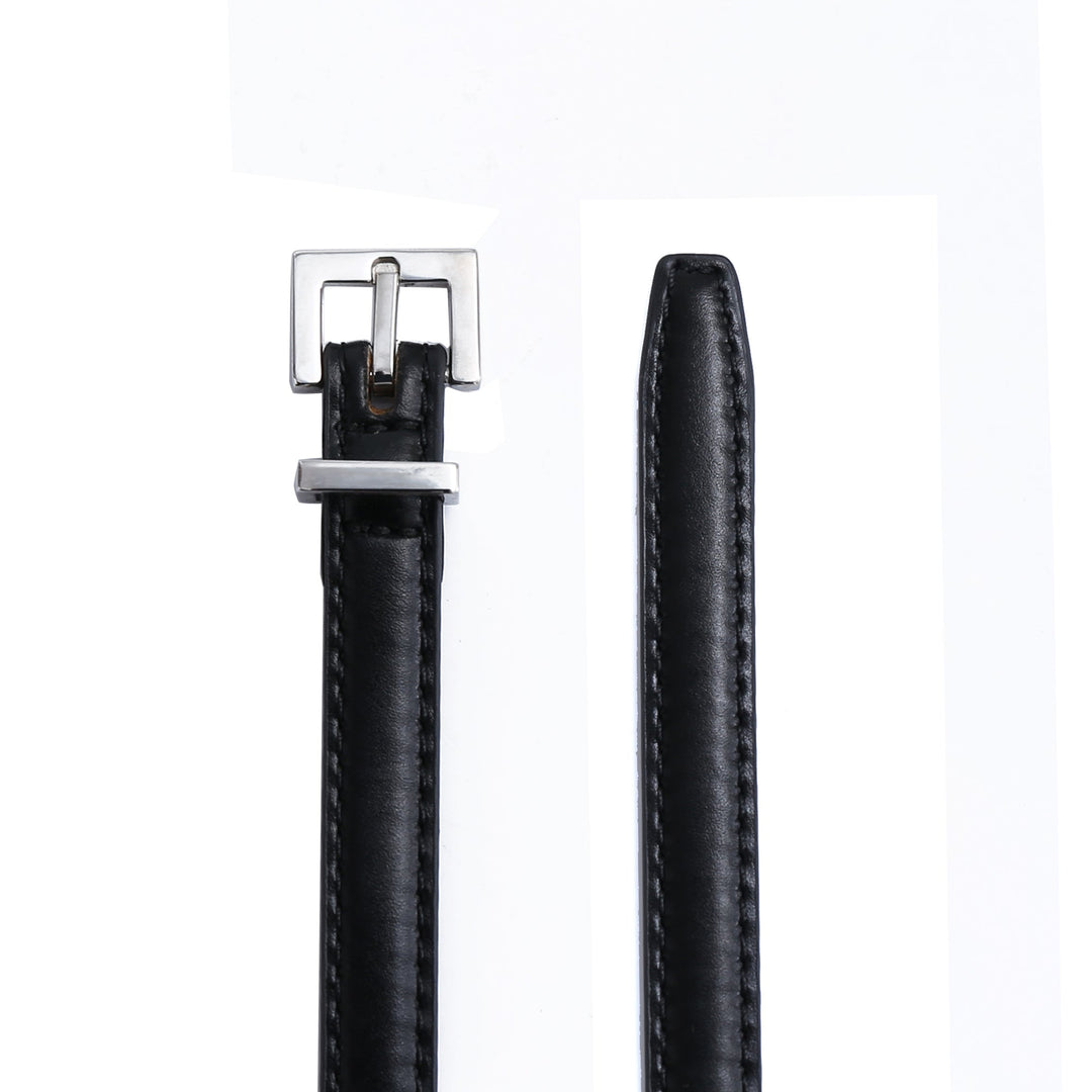 Skinny Belt - Silver Buckle