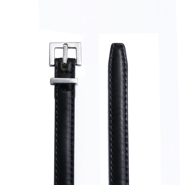 Skinny Belt - Silver Buckle